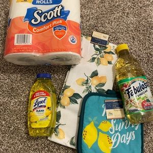 Lemon Kitchen Set & home Essentials bundle